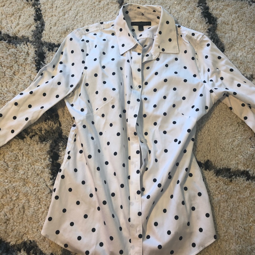 Banana Republic non-iron, stretch button down